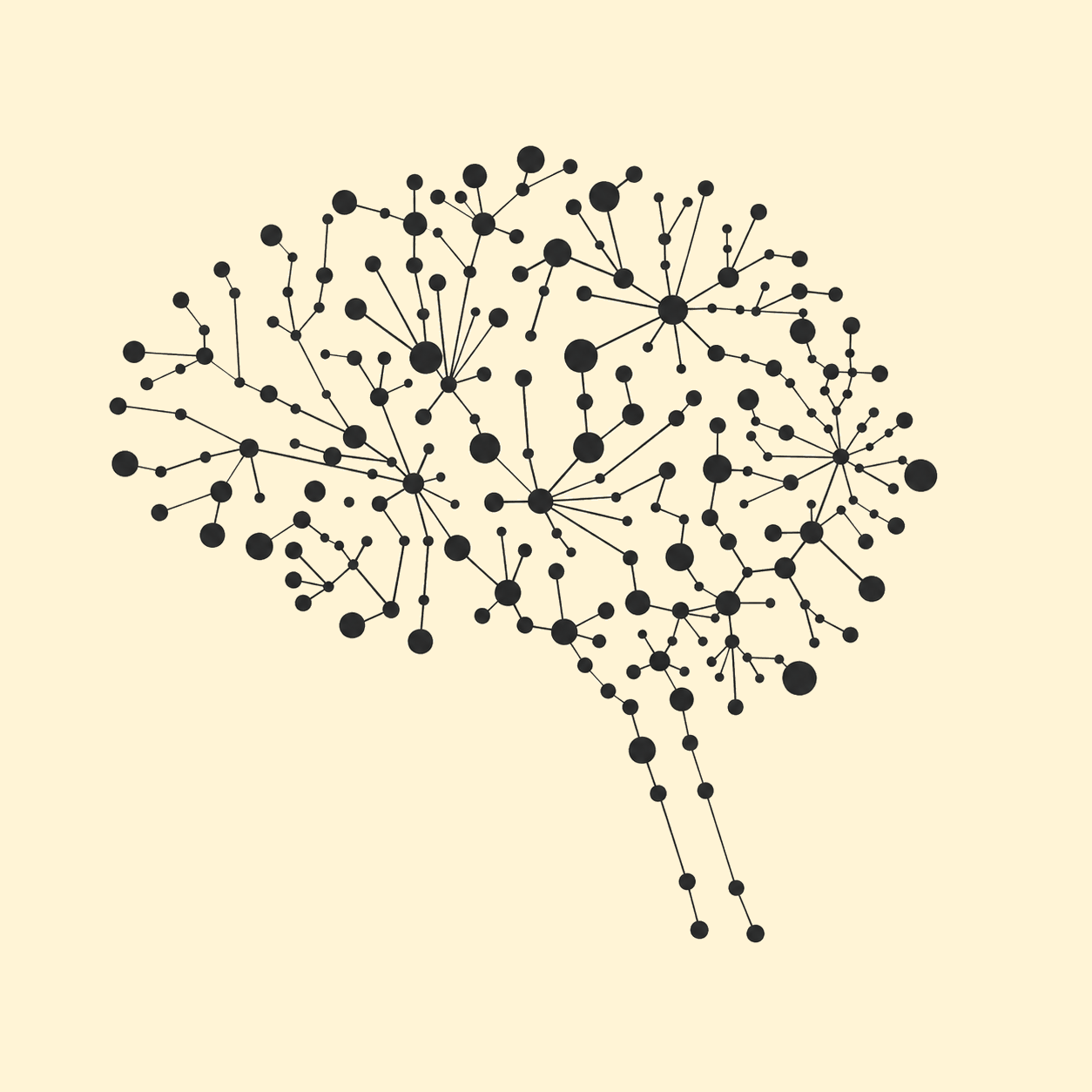 By Zoe brain mark, a network of connected dots